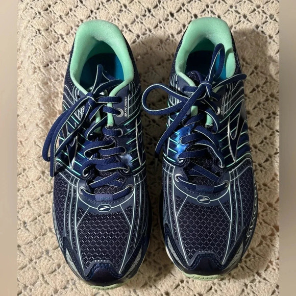 Brooks Glycerin 12 Navy Athletic Running Shoes 1201601B453 Women's US 8.5 B - Picture 6 of 11